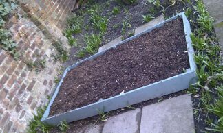 The second raised bed for vegetables