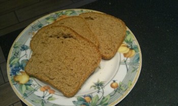 sliced home-baked wholemeal bread